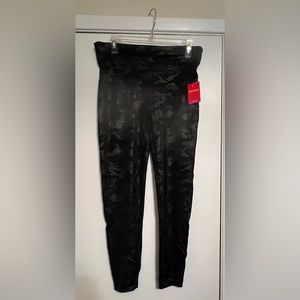 Spanx Faux Leather Camo Leggings